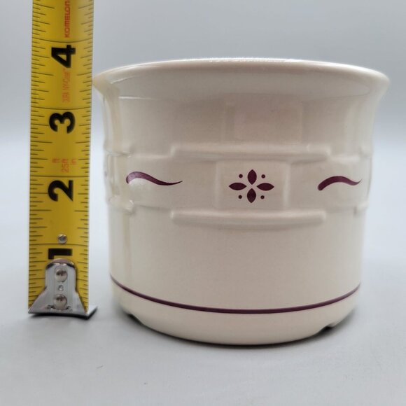 Longaberger Stoneware Ceramic Crock Pottery Planter 3.5" Tall - Picture 7 of 7